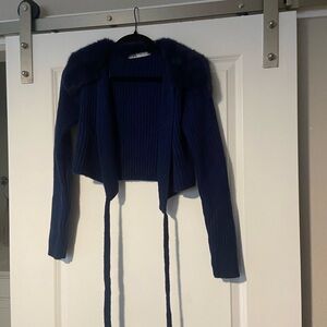 Zara Wrap cropped sweater